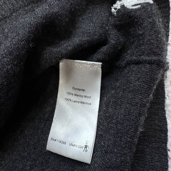 Smartwool Merino Wool Crewneck Sweater Gray FLAW - Picture 5 of 6